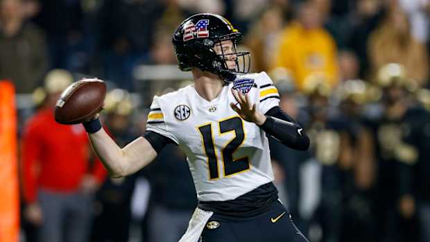 Brady Cook Missouri Quarterback - Armed Forces Bowl